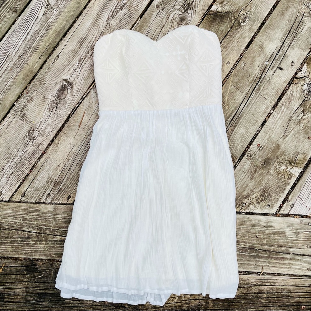 White Strapless Dress!